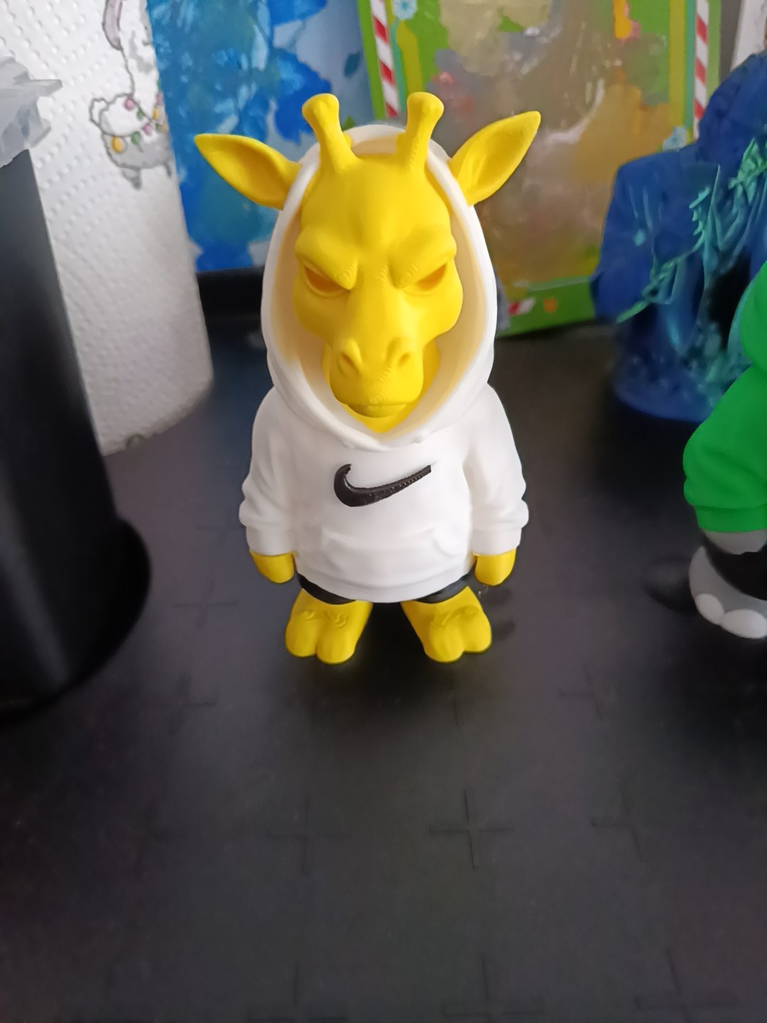 "3D gedruckte Giraffen Figur Tier Deko 12 cm"