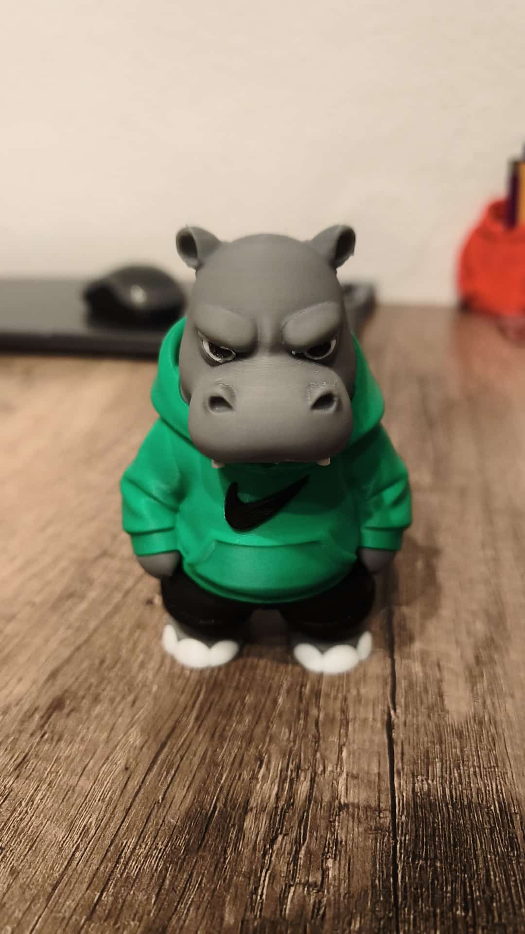 "Happy Hippo 3D Figur fröhliches Nilpferd 12 cm"