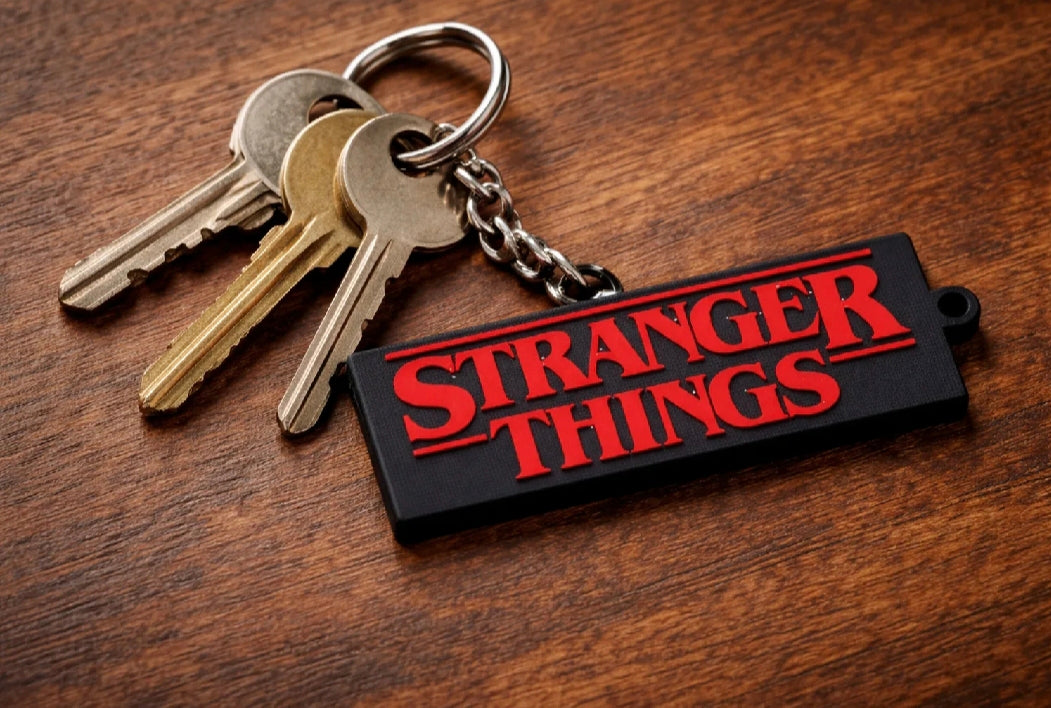 "Stranger Things Schlüsselanhänger 3D gedruckt Upside Down"