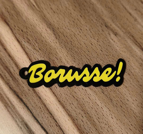 "Borusse Schlüsselanhänger 3D gedruckt Borussia Fan-Artikel"